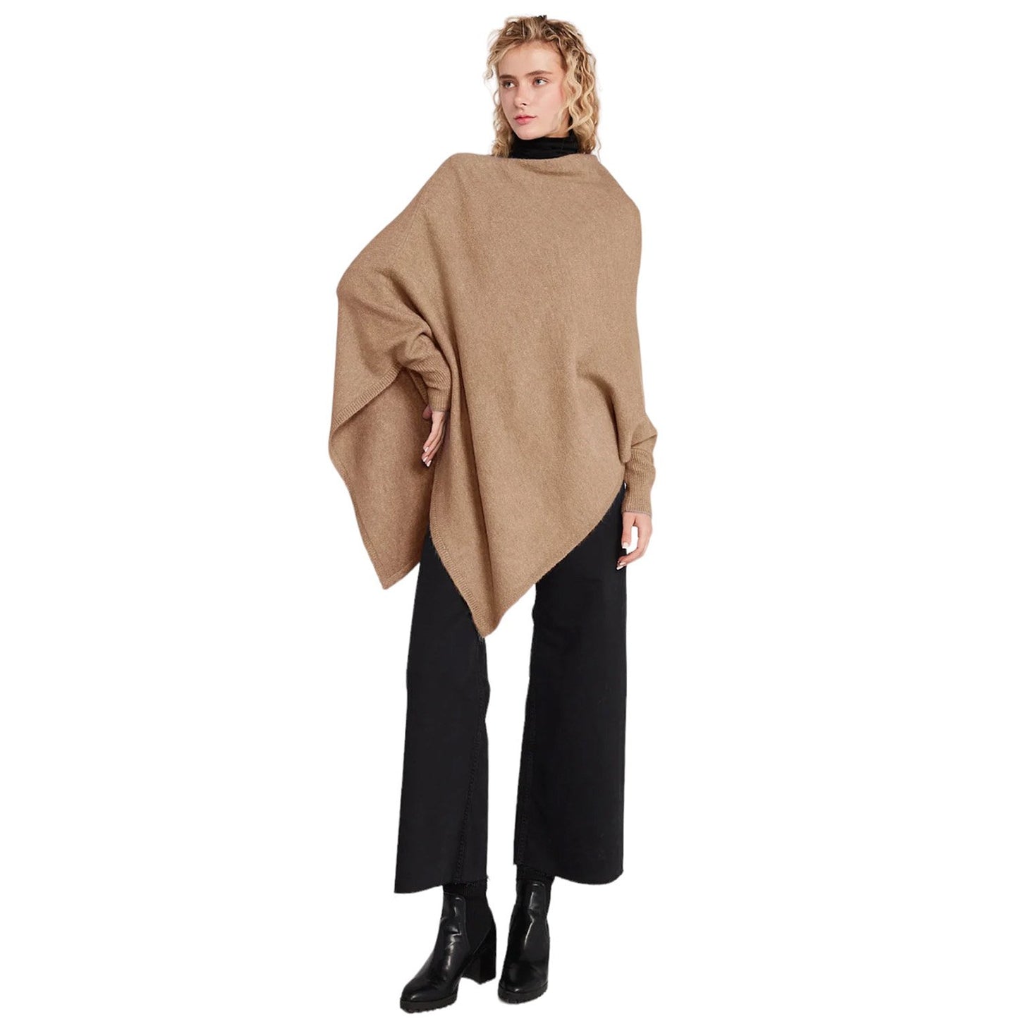 Look by M Triangle Poncho with Sleeves
