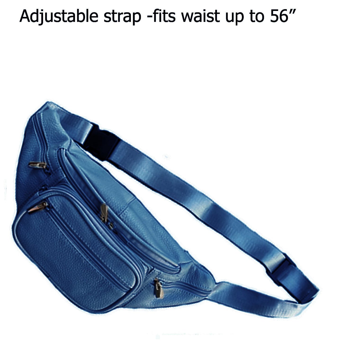 Men's Women's Leather Fanny Pack Waist-Pack Cellphone Holder Crossover Bag