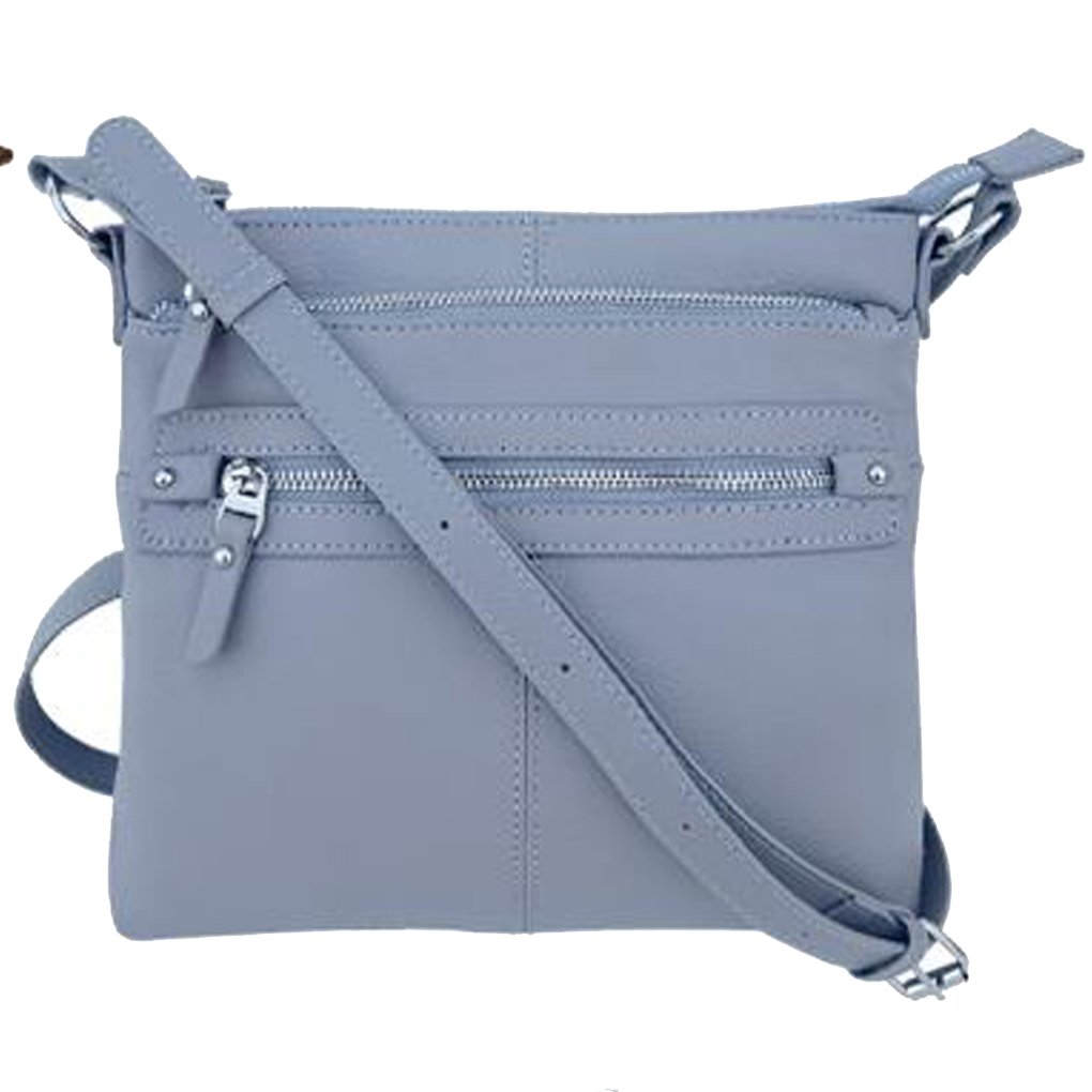Women's Leather Large Crossbody Travel Handbag Water Resistant Purse SILVERFEVER