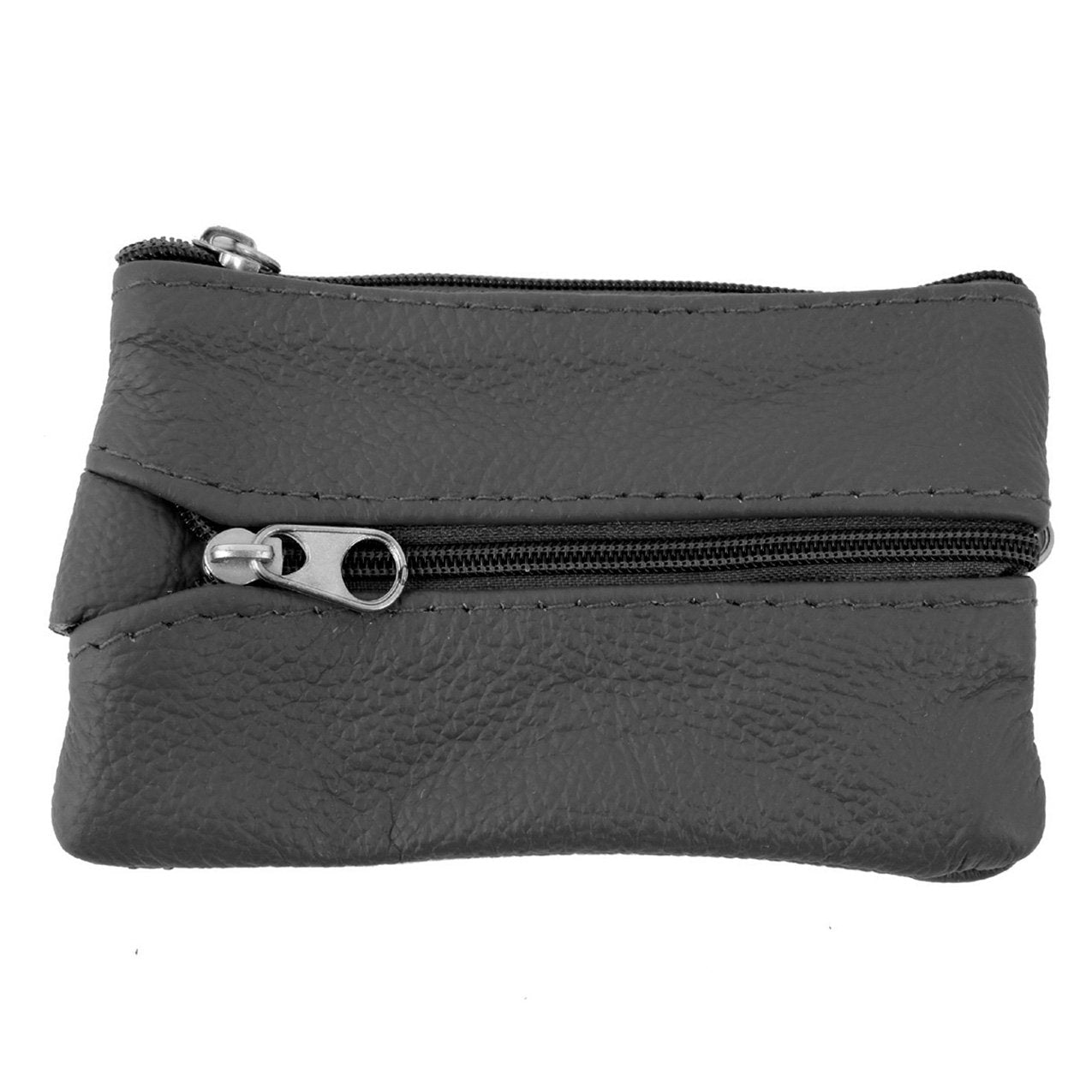 Womens Leather Coin Purse Pouch with Pockets -Handcrafted Genuine Cowhide