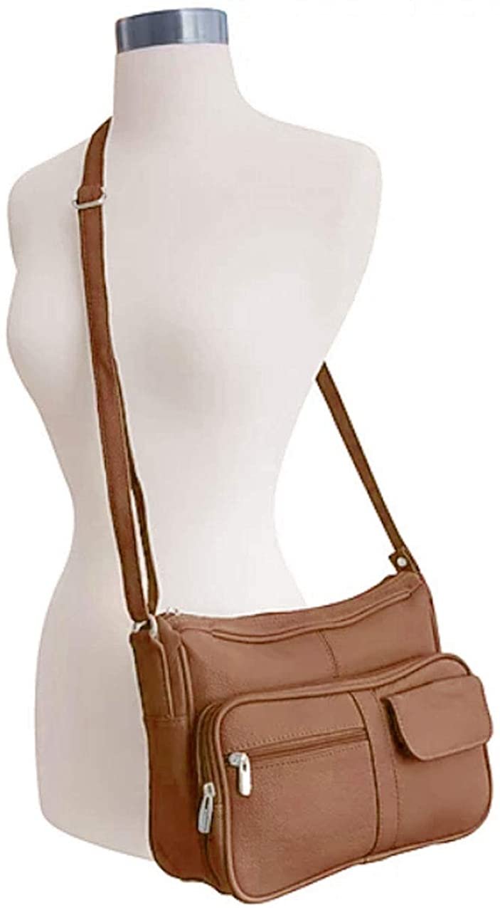 Women's Leather Hobo | Ladies Shoulder Bag | Organizer w Built-in Wallet NWT