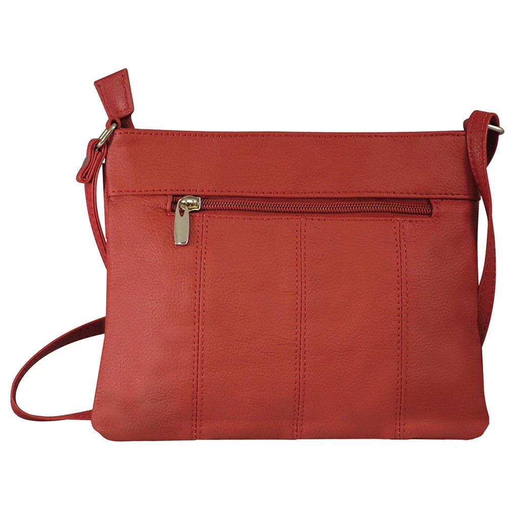 SILVERFEVER Women's Crossbody Handbag Leather Travel Ladies Phone Bag Genuine Cowhide Purse
