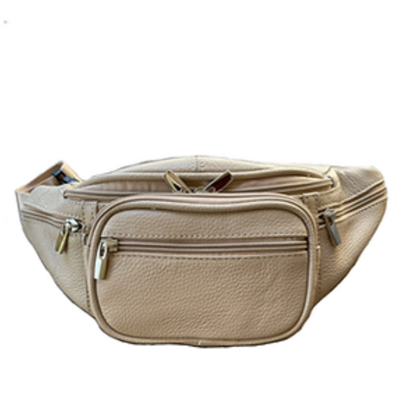 Men's Women's Leather Fanny Pack Waist-Pack Cellphone Holder Crossover Bag