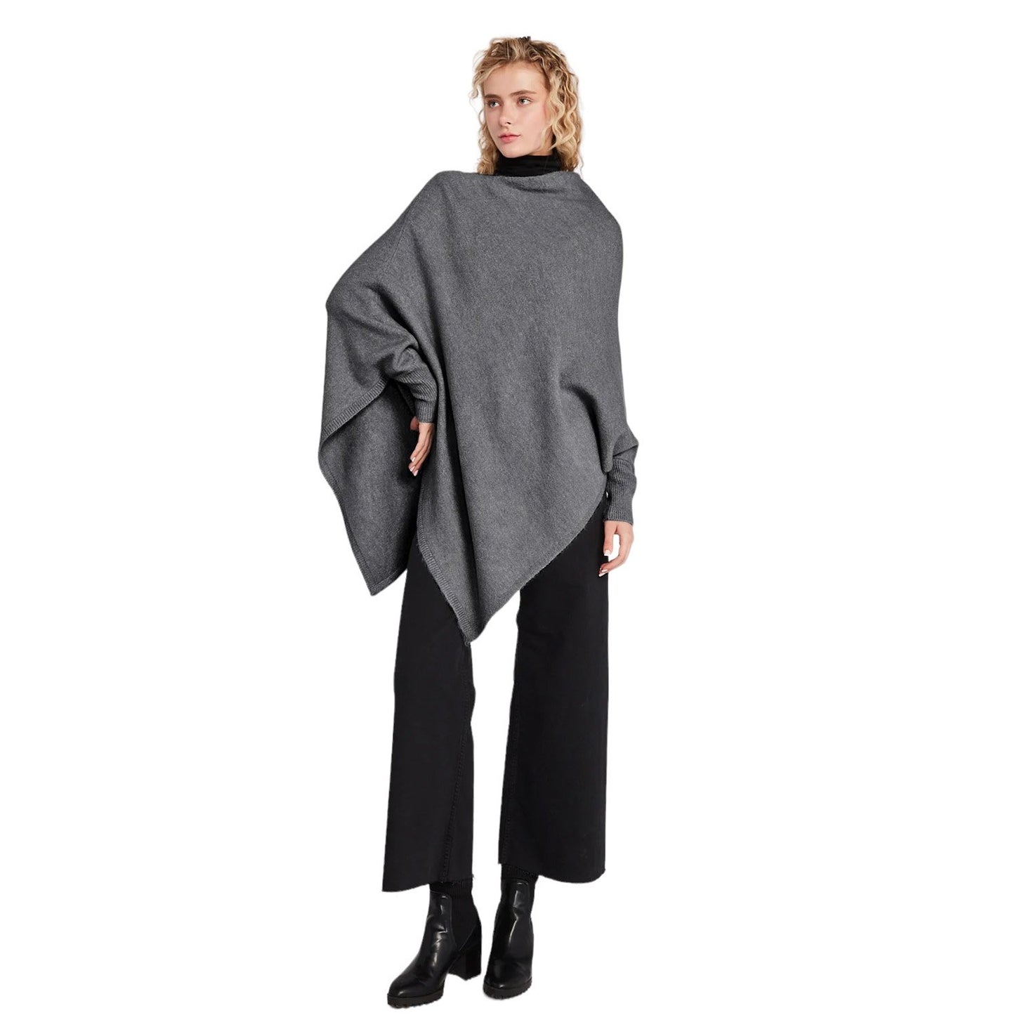 Look by M Triangle Poncho with Sleeves
