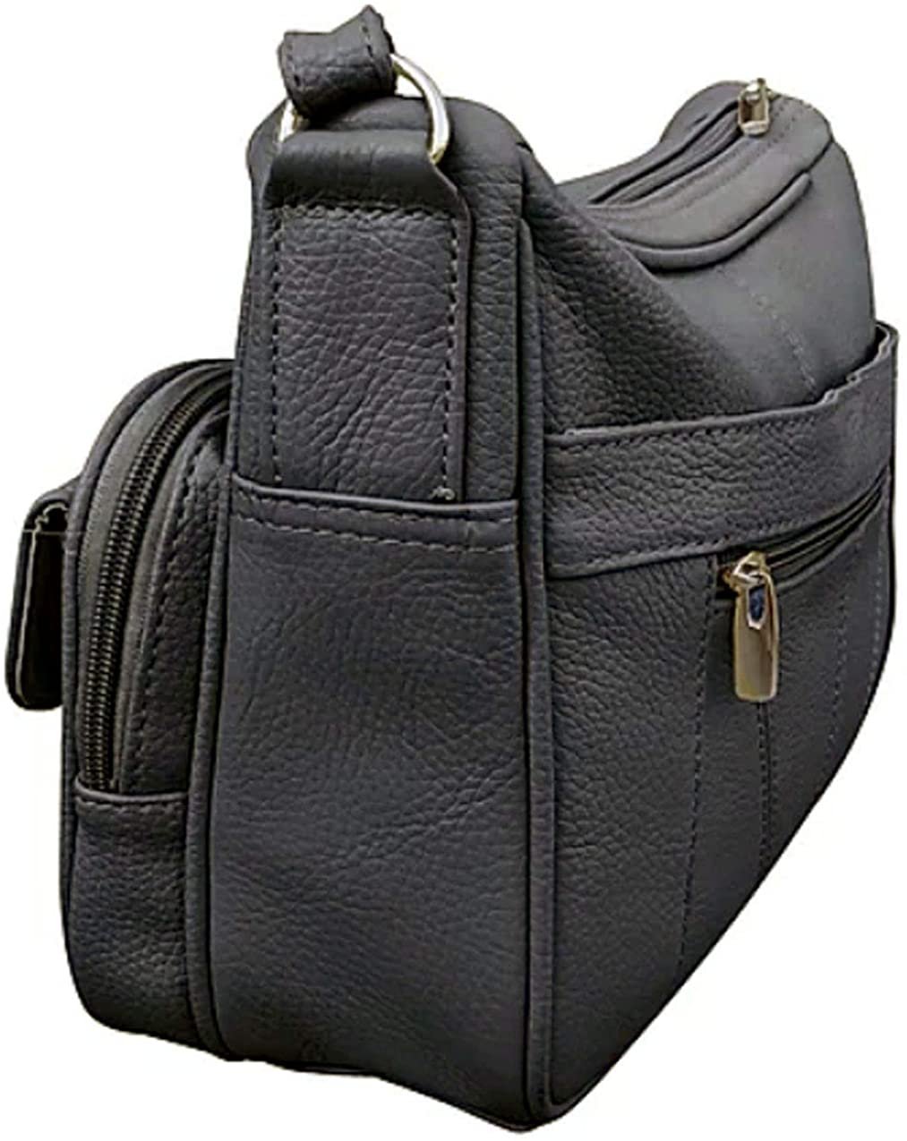 Women's Leather Hobo | Ladies Shoulder Bag | Organizer w Built-in Wallet NWT
