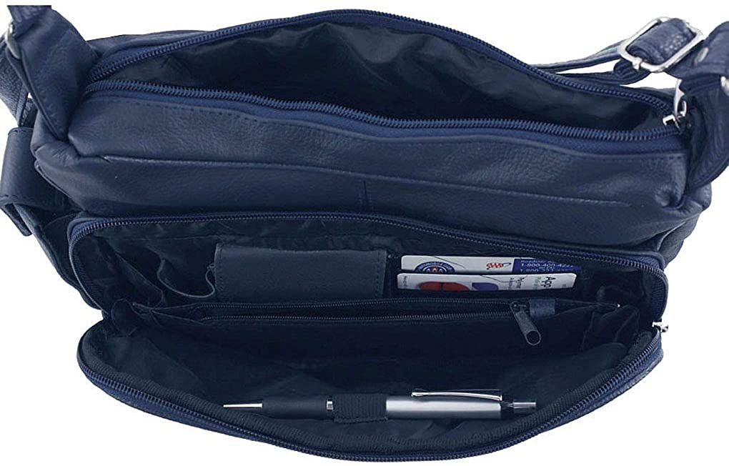 Women's Leather Hobo | Ladies Shoulder Bag | Organizer w Built-in Wallet NWT
