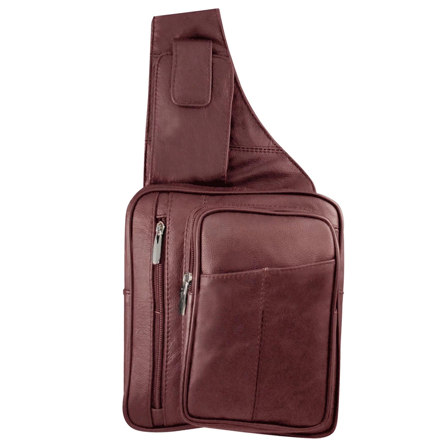 Genuine Leather Sling Backpack - Your Stylish & Organized Companion Silver Fever®
