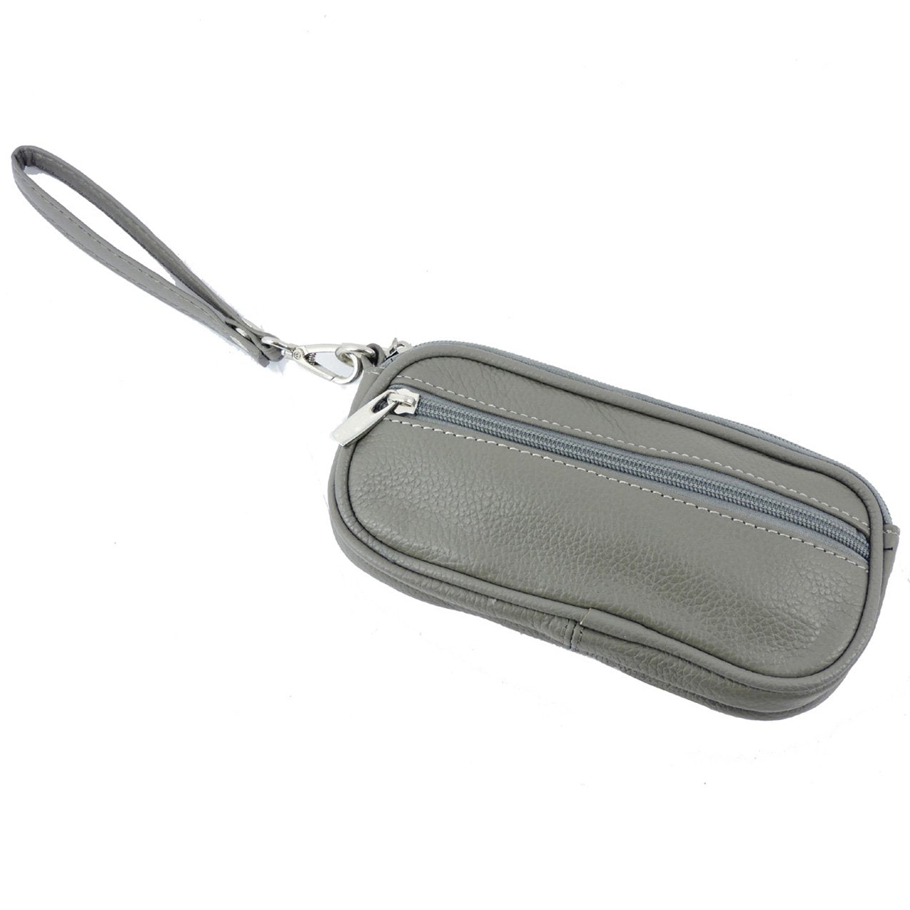 Leather Eyeglass Glasses Case with Wristlet Handle, Padded WOMAN