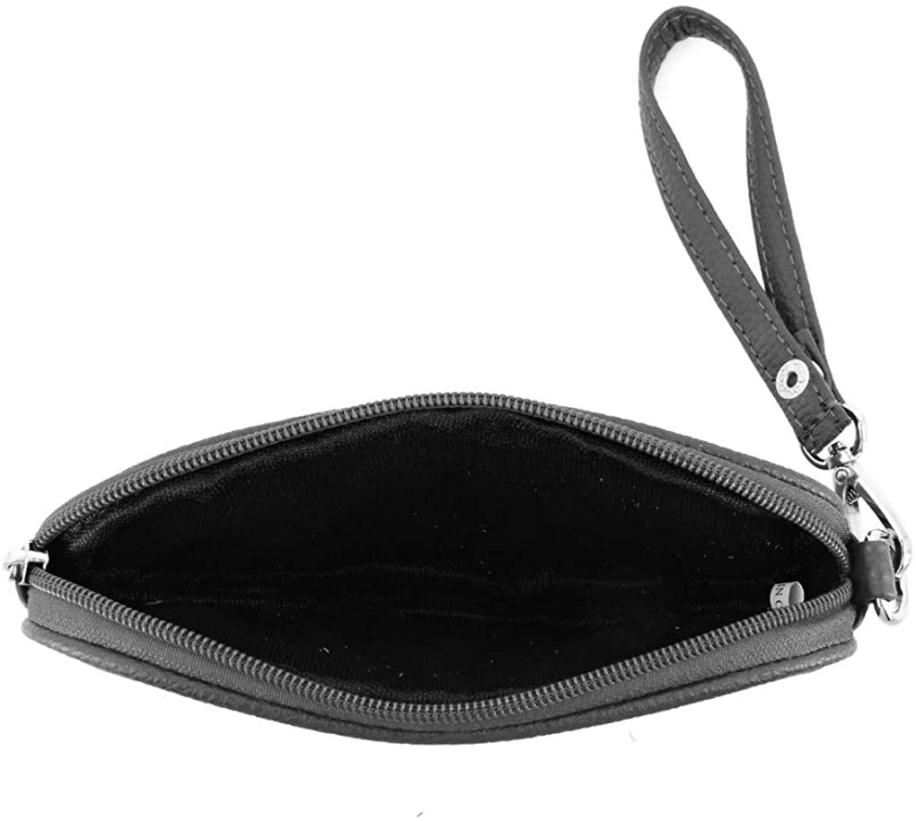 Leather Eyeglass Glasses Case with Wristlet Handle, Padded WOMAN