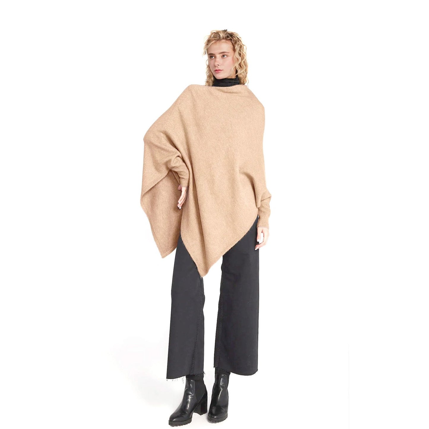 Look by M Triangle Poncho with Sleeves