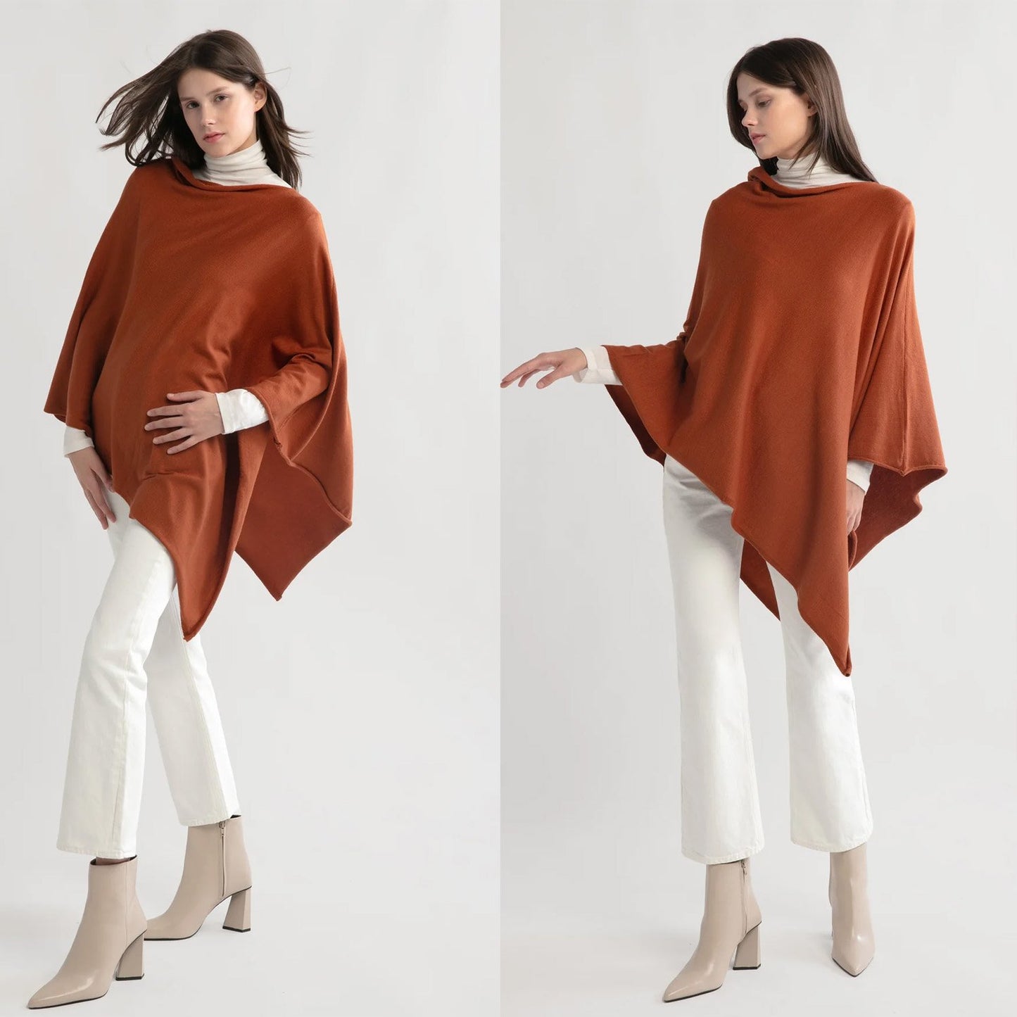 Look by M Women's Basic Poncho Year Round Cover Special Occasion for Every Day