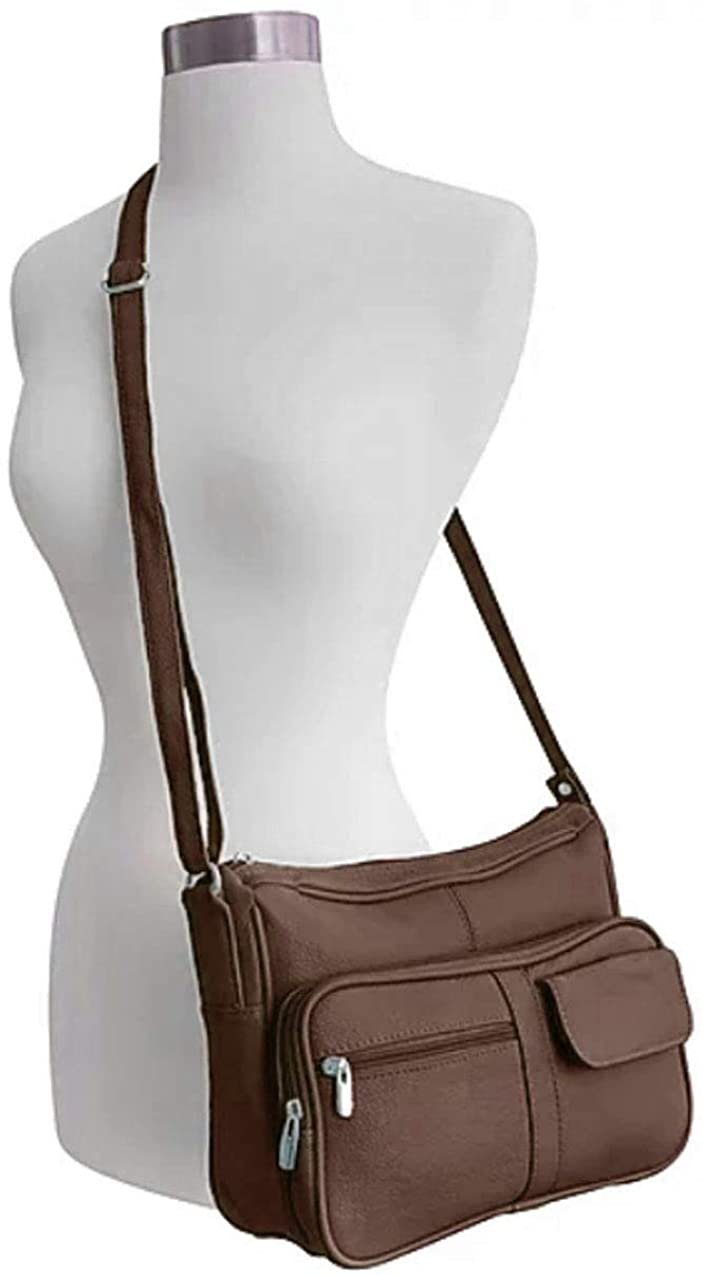 Women's Leather Hobo | Ladies Shoulder Bag | Organizer w Built-in Wallet NWT