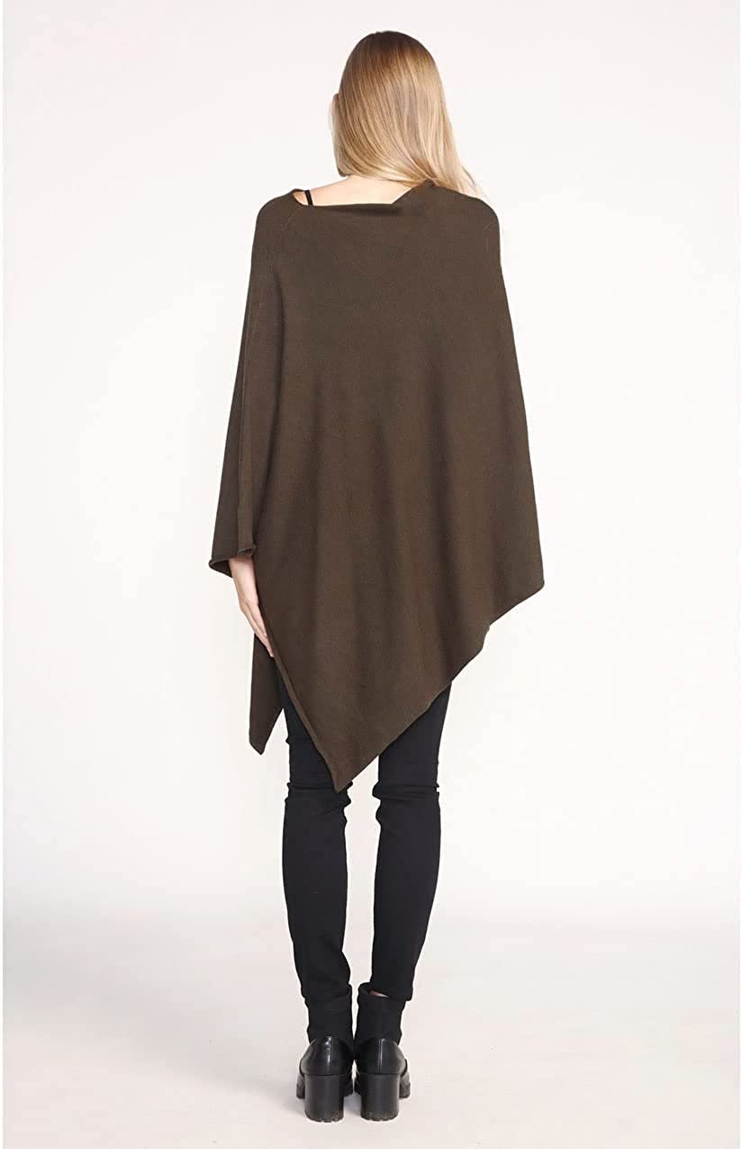 Look by M Women's Basic Poncho Year Round Cover Special Occasion for Every Day