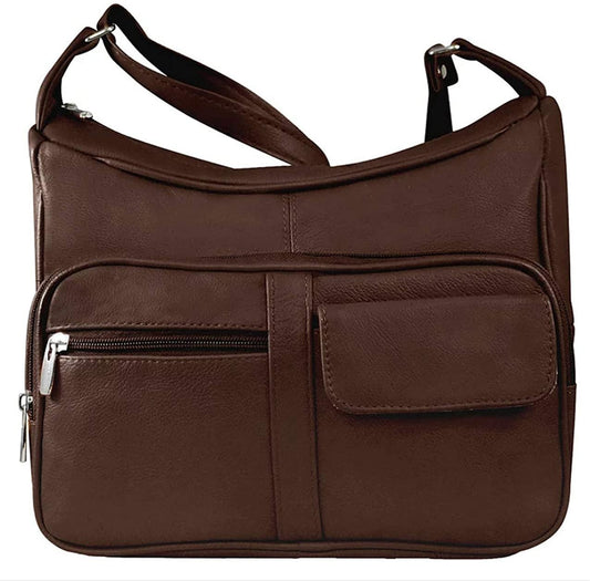 Women's Leather Hobo | Ladies Shoulder Bag | Organizer w Built-in Wallet NWT