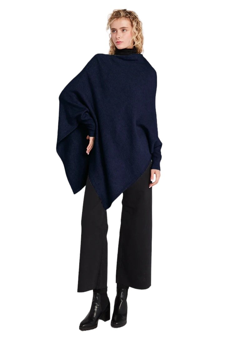 Look by M Triangle Poncho with Sleeves