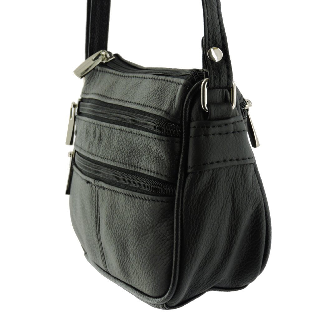 Women's Cowhide Leather Small Crossbody or Shoulder Bag Multi-Purpose