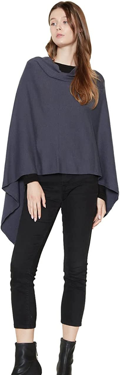 Look by M Women's Basic Poncho Year Round Cover Special Occasion for Every Day