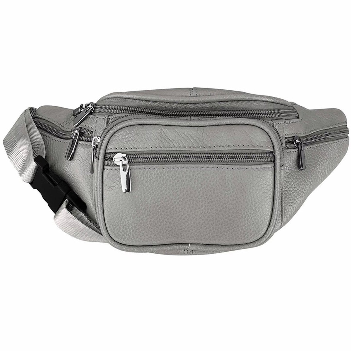 Men's Women's Leather Fanny Pack Waist-Pack Cellphone Holder Crossover Bag