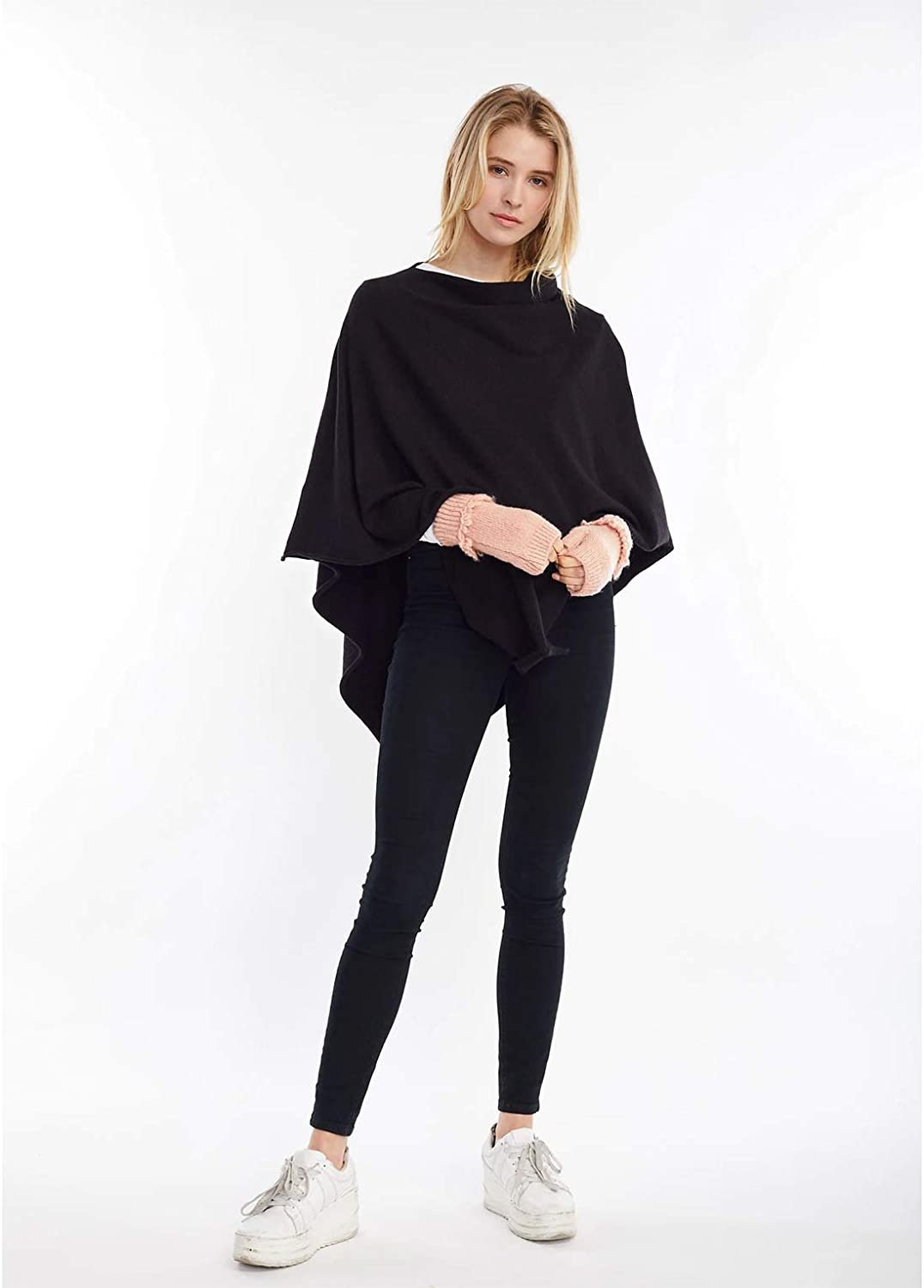 Look by M Women's Basic Poncho Year Round Cover Special Occasion for Every Day