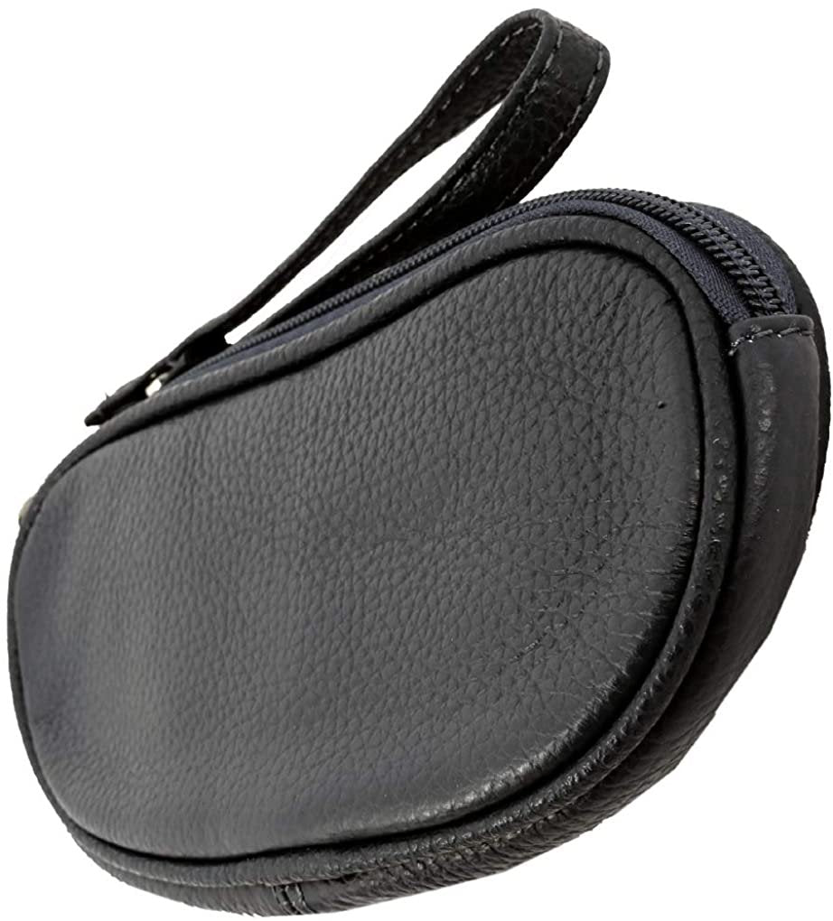 Leather Eyeglass Glasses Case with Wristlet Handle, Padded WOMAN