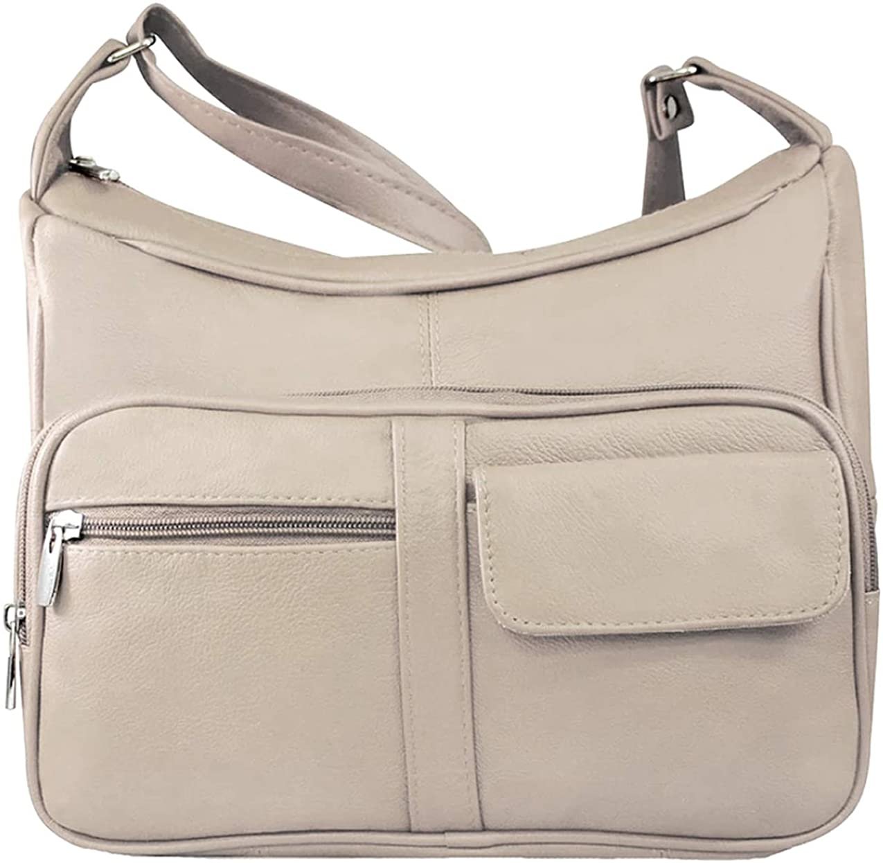 Women's Leather Hobo | Ladies Shoulder Bag | Organizer w Built-in Wallet NWT