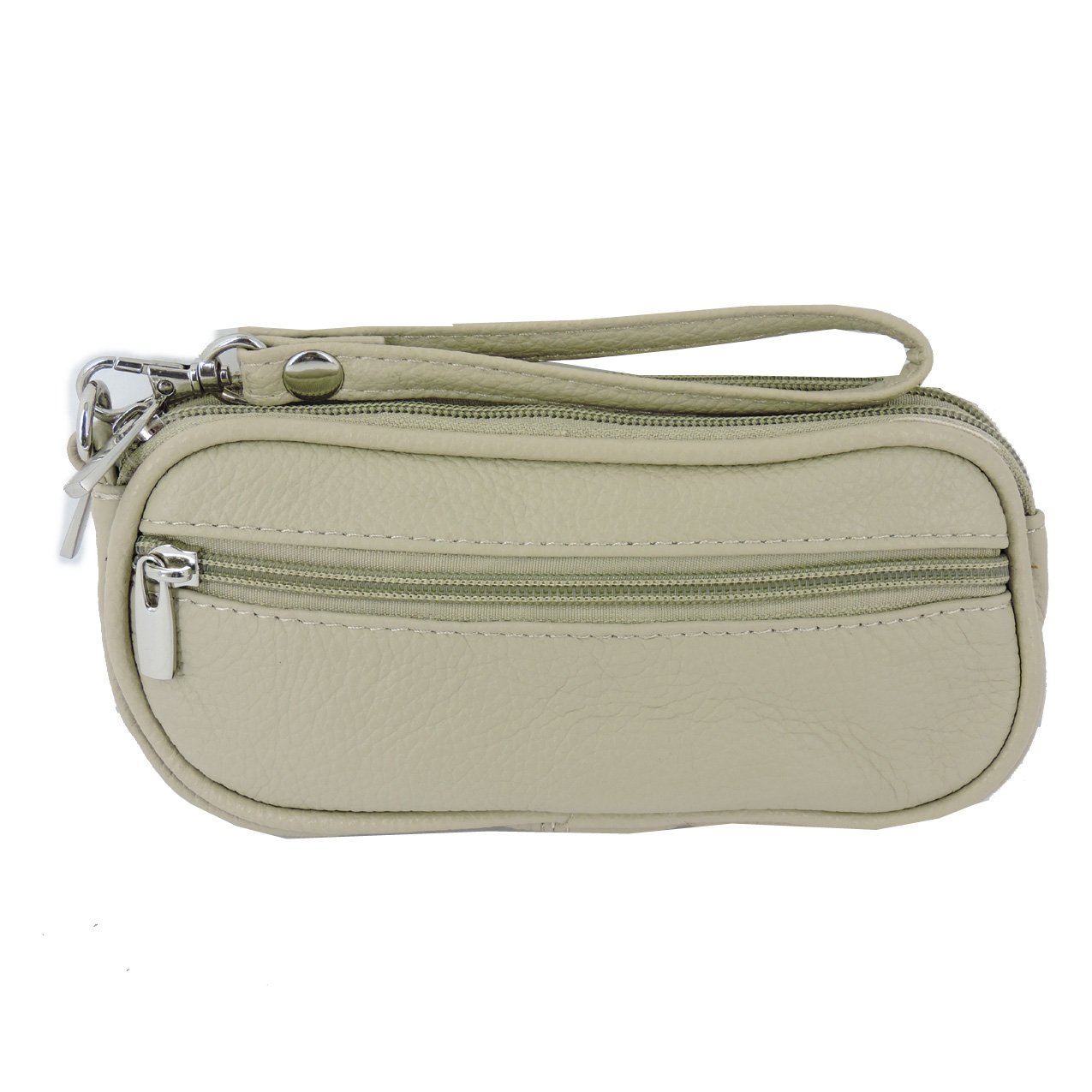 Leather Eyeglass Glasses Case with Wristlet Handle, Padded WOMAN