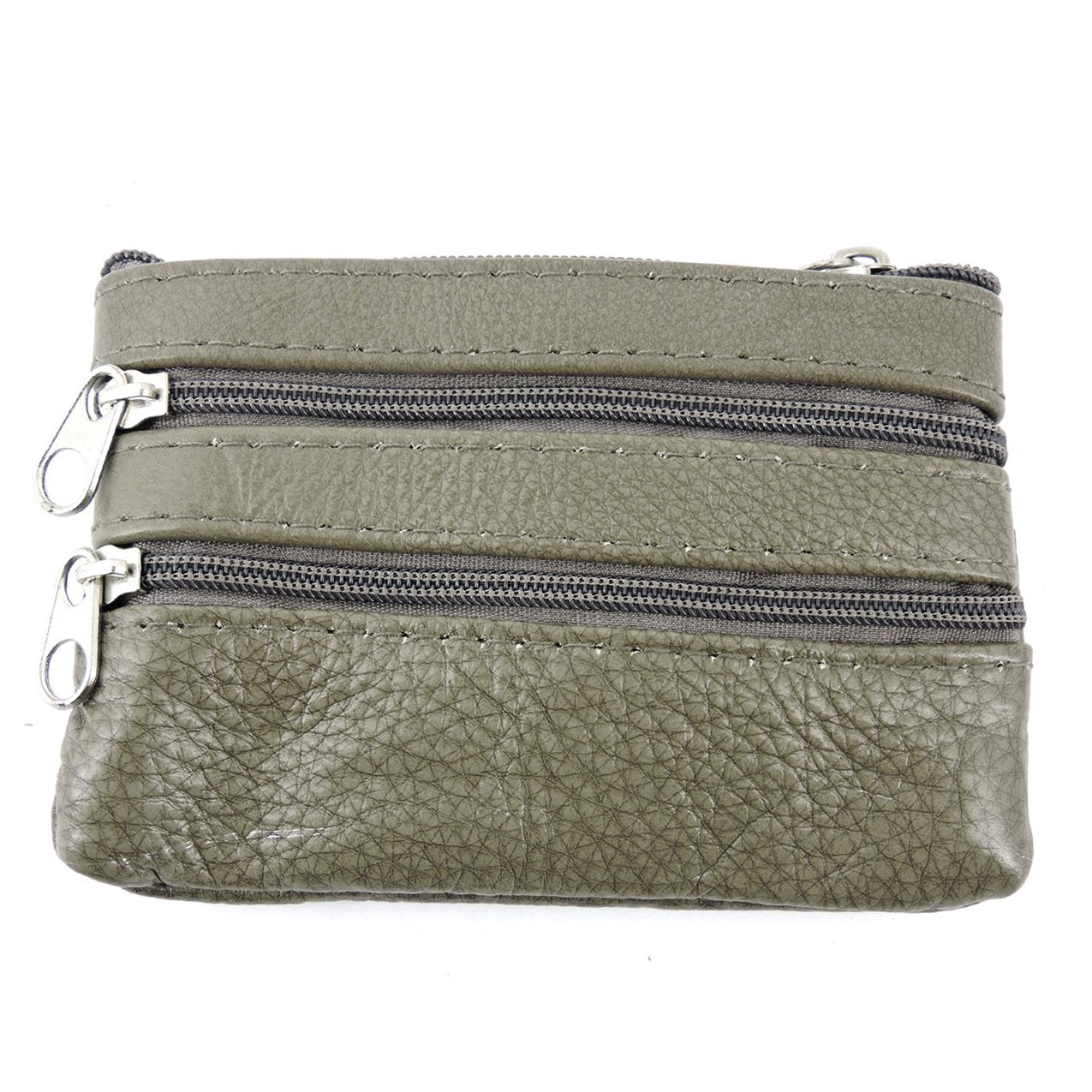 Womens Leather Coin Purse Pouch with Pockets -Handcrafted Genuine Cowhide