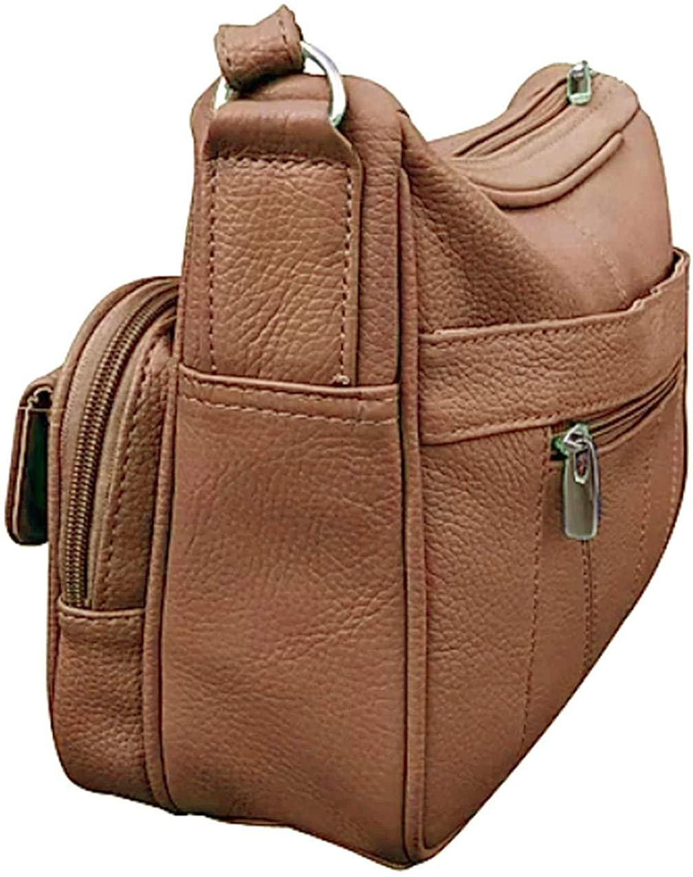 Women's Leather Hobo | Ladies Shoulder Bag | Organizer w Built-in Wallet NWT