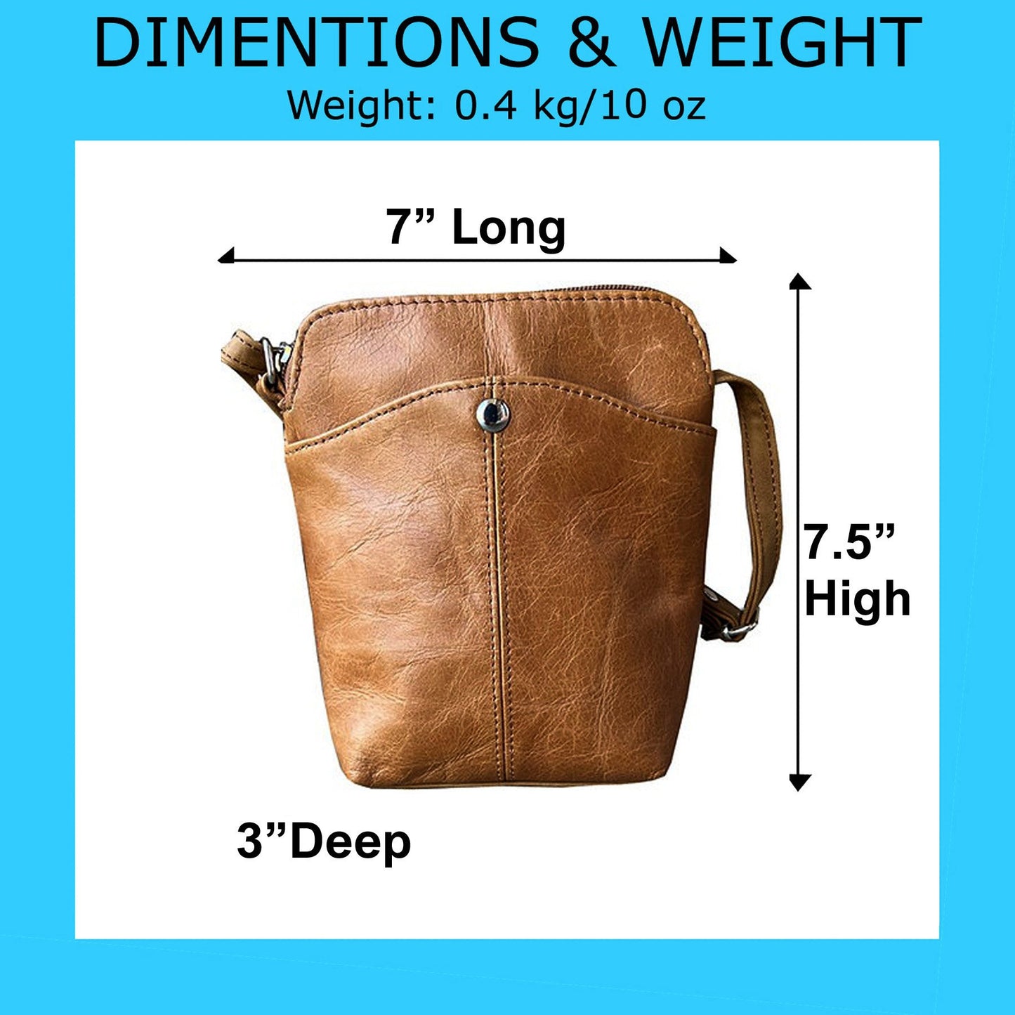 SILVERFEVER Women's Phone Crossbody Bag Trendy Small Purse Cowhide Leather Handbag (Black)