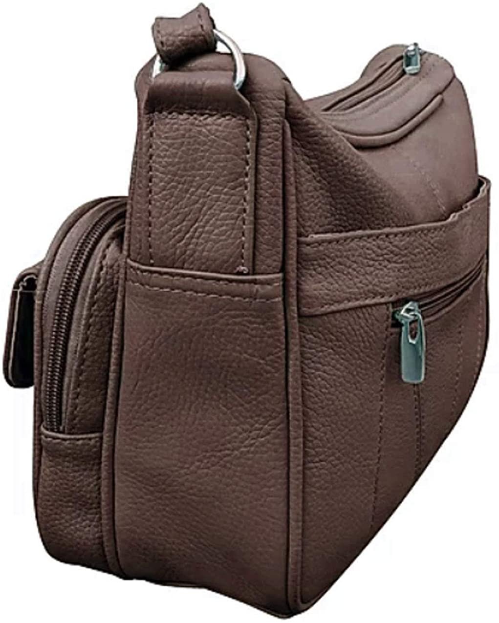 Women's Leather Hobo | Ladies Shoulder Bag | Organizer w Built-in Wallet NWT