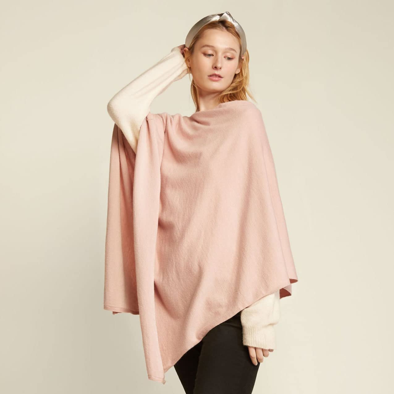 Look by M Women's Basic Poncho Year Round Cover Special Occasion for Every Day
