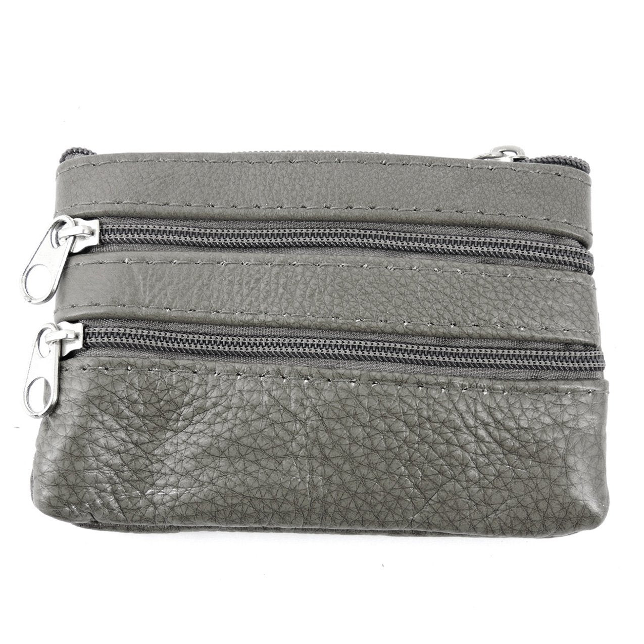 Womens Leather Coin Purse Pouch with Pockets -Handcrafted Genuine Cowhide