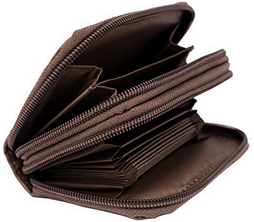 SILVERFEVER Women Wallet Card Holder RFID Purse Women's Leather Credit Cards Organizer ID