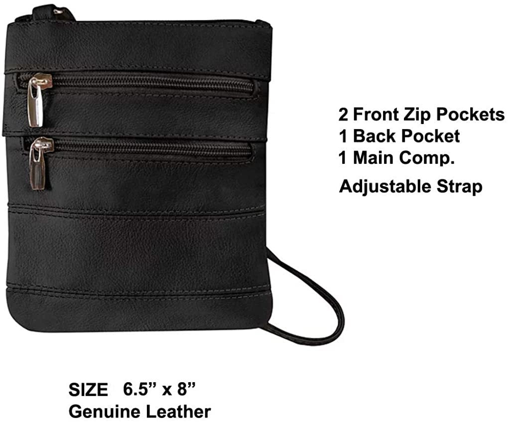 Silver Fever Leather Small Crossbody Subway Travel Bag