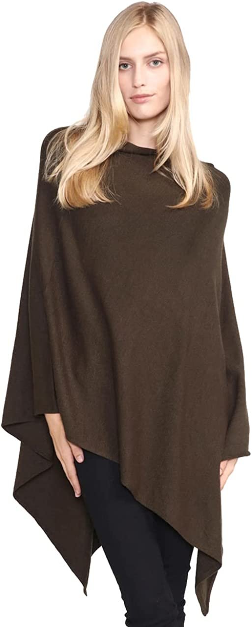 Look by M Women's Basic Poncho Year Round Cover Special Occasion for Every Day