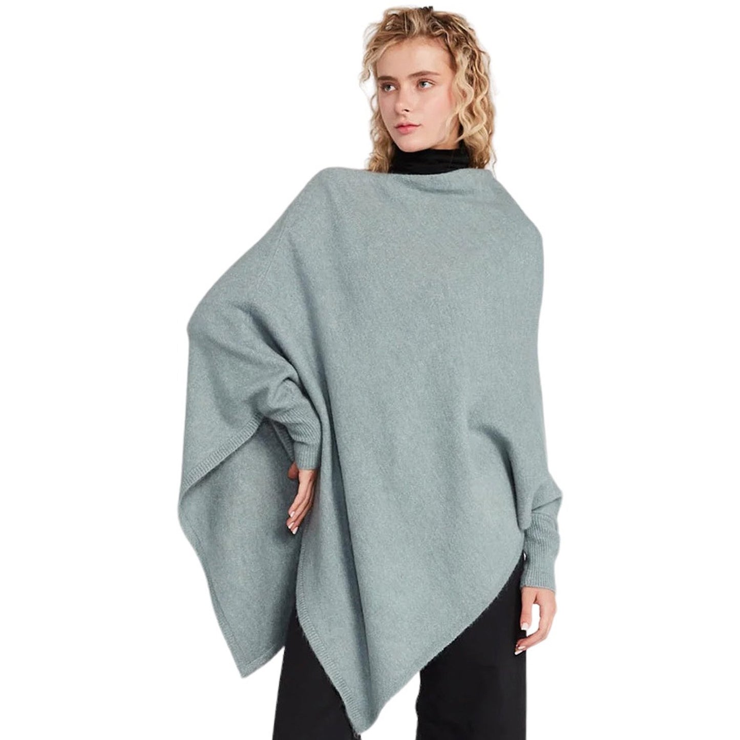 Look by M Triangle Poncho with Sleeves