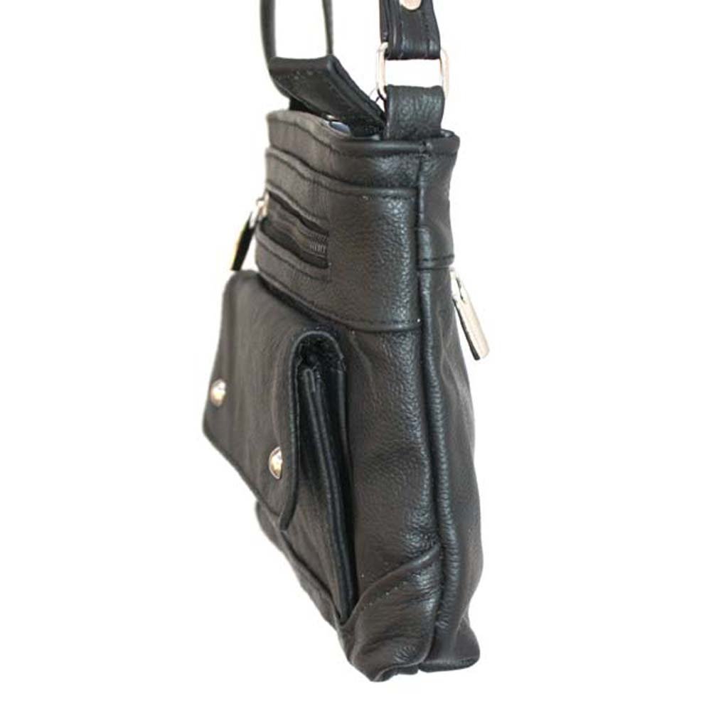SILVERFEVER Women's Crossbody Handbag Leather Travel Ladies Phone Bag Genuine Cowhide Purse