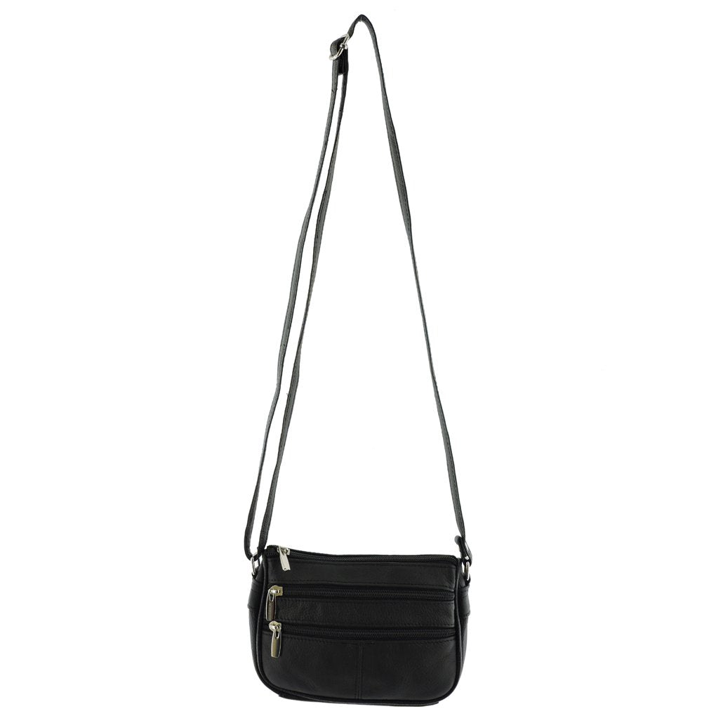 Women's Cowhide Leather Small Crossbody or Shoulder Bag Multi-Purpose