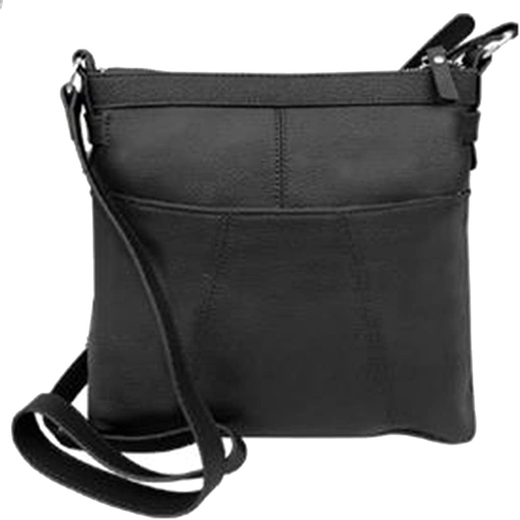 Women's Leather Large Crossbody Travel Handbag Water Resistant Purse SILVERFEVER