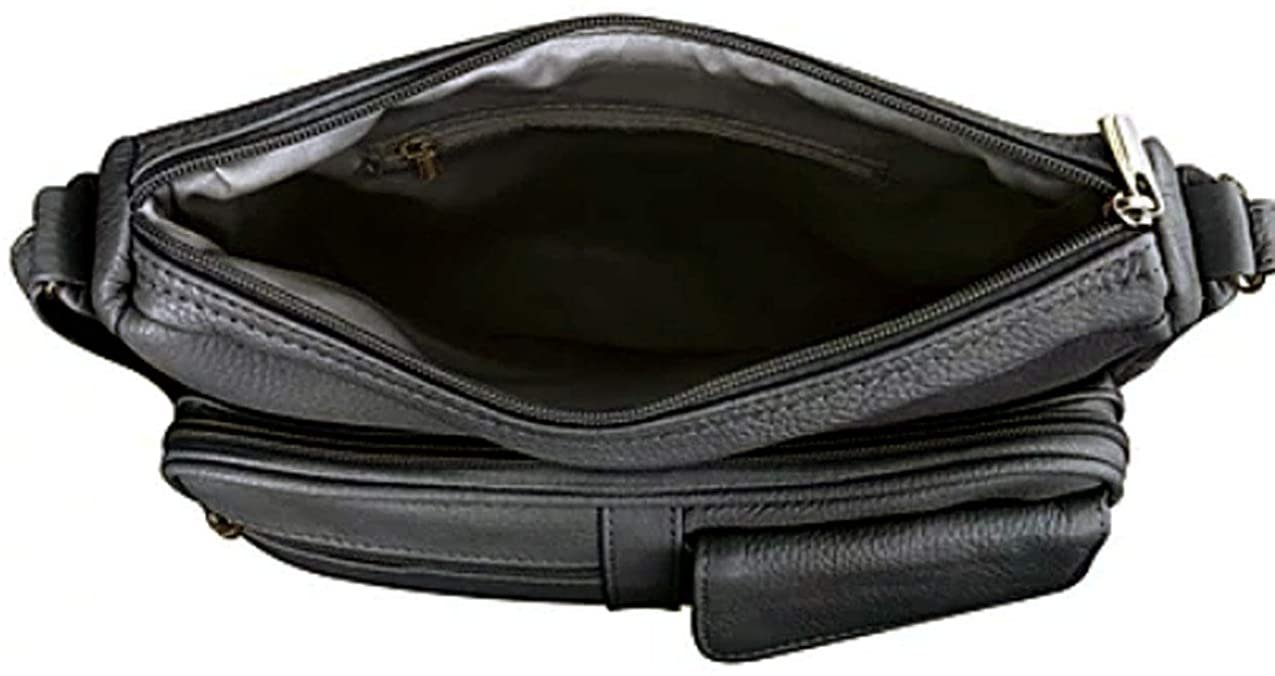 Women's Leather Hobo | Ladies Shoulder Bag | Organizer w Built-in Wallet NWT