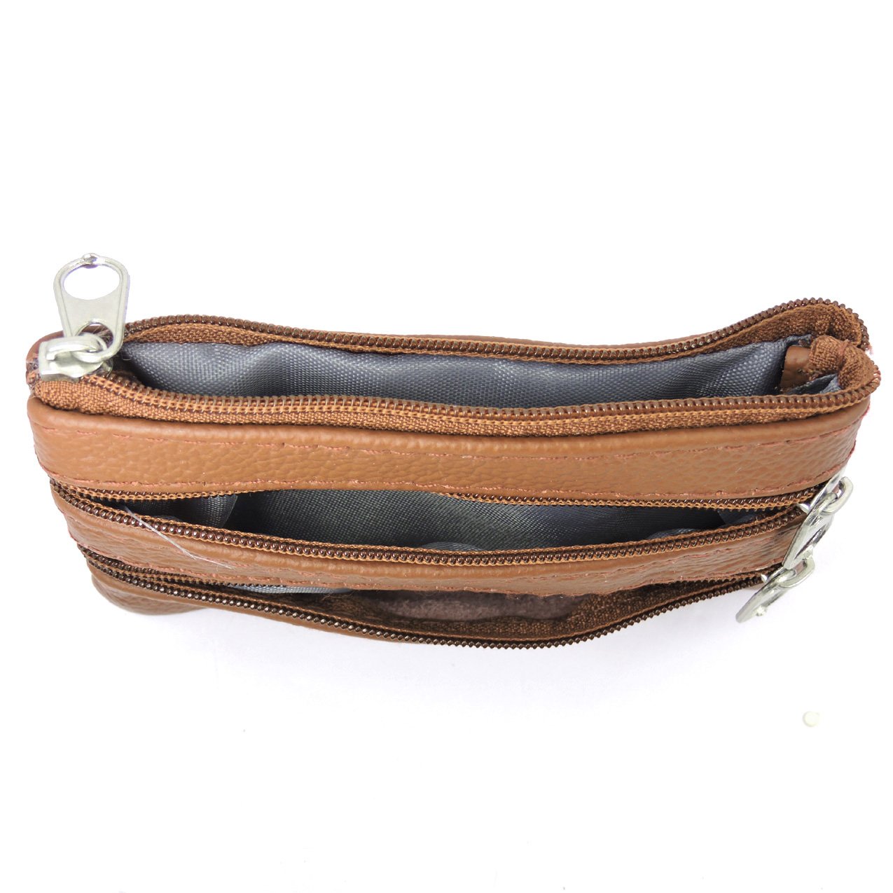 Womens Leather Coin Purse Pouch with Pockets -Handcrafted Genuine Cowhide