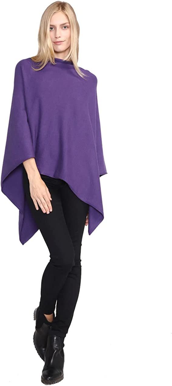 Look by M Women's Basic Poncho Year Round Cover Special Occasion for Every Day