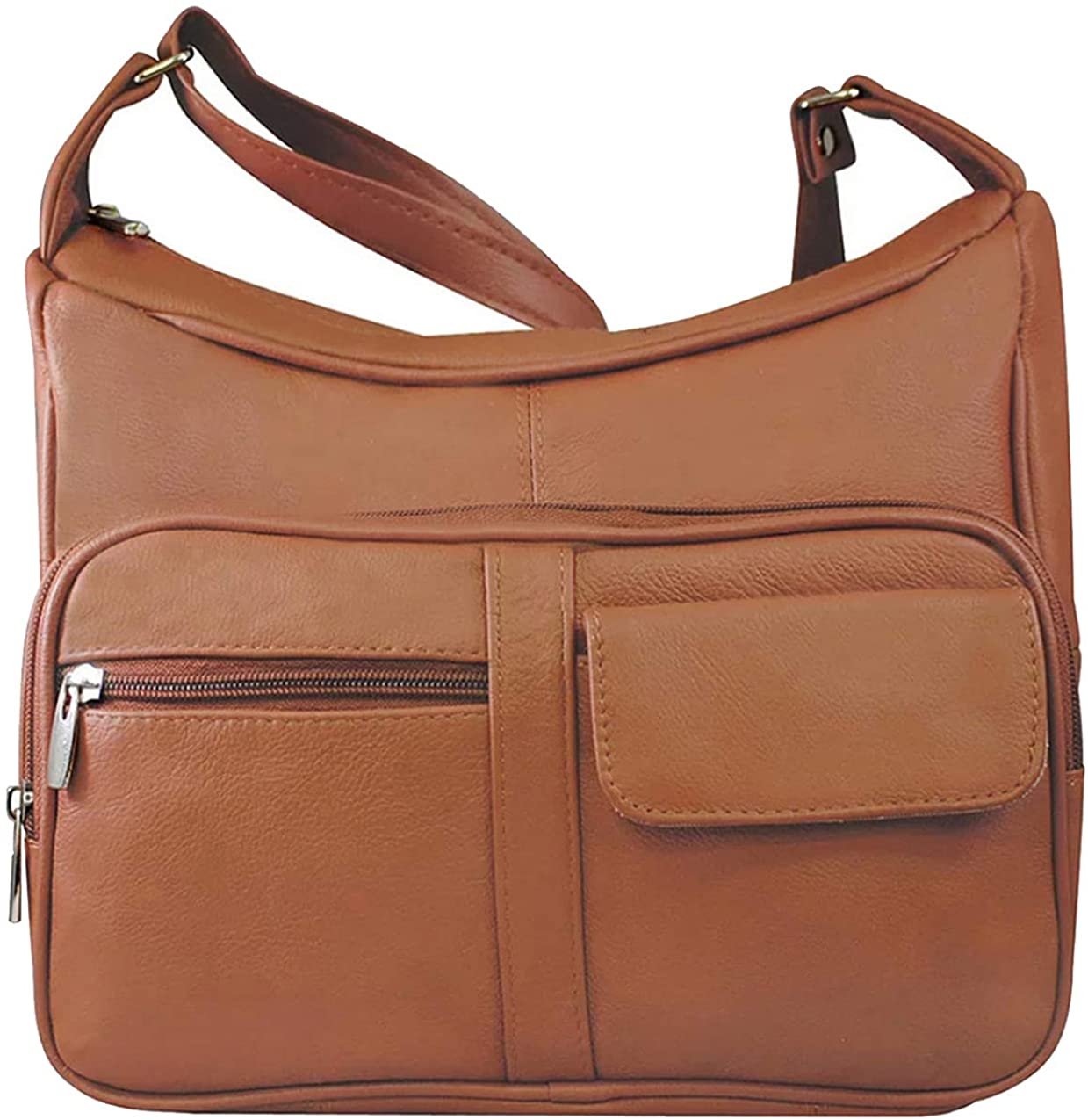 Women's Leather Hobo | Ladies Shoulder Bag | Organizer w Built-in Wallet NWT
