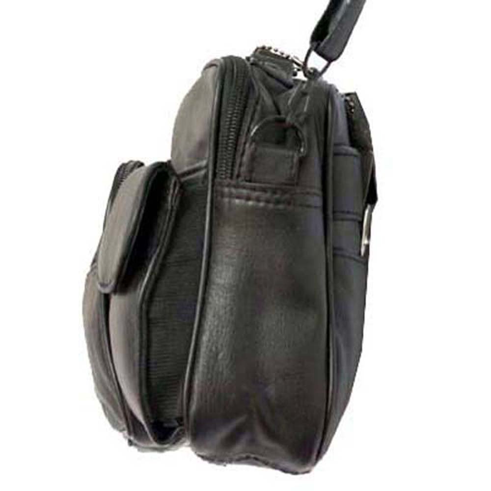 Silver Fever Genuine Leather Round Top Backpack Purse Organizer Bag