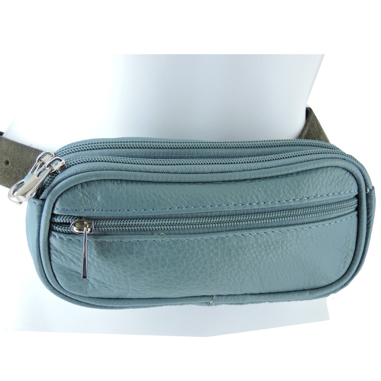 Leather Eyeglass Glasses Case with Wristlet Handle, Padded WOMAN