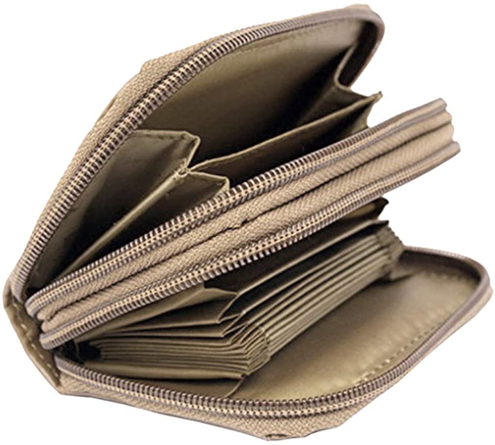 SILVERFEVER Women Wallet Card Holder RFID Purse Women's Leather Credit Cards Organizer ID