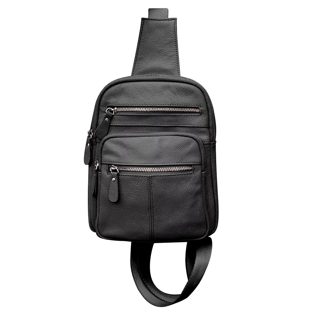 Genuine Leather Sling Backpack - Your Stylish & Organized Companion Silver Fever®