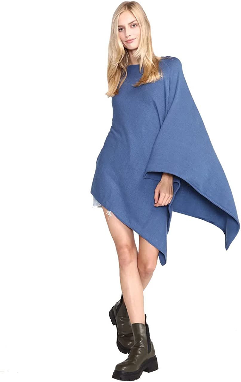 Look by M Women's Basic Poncho Year Round Cover Special Occasion for Every Day