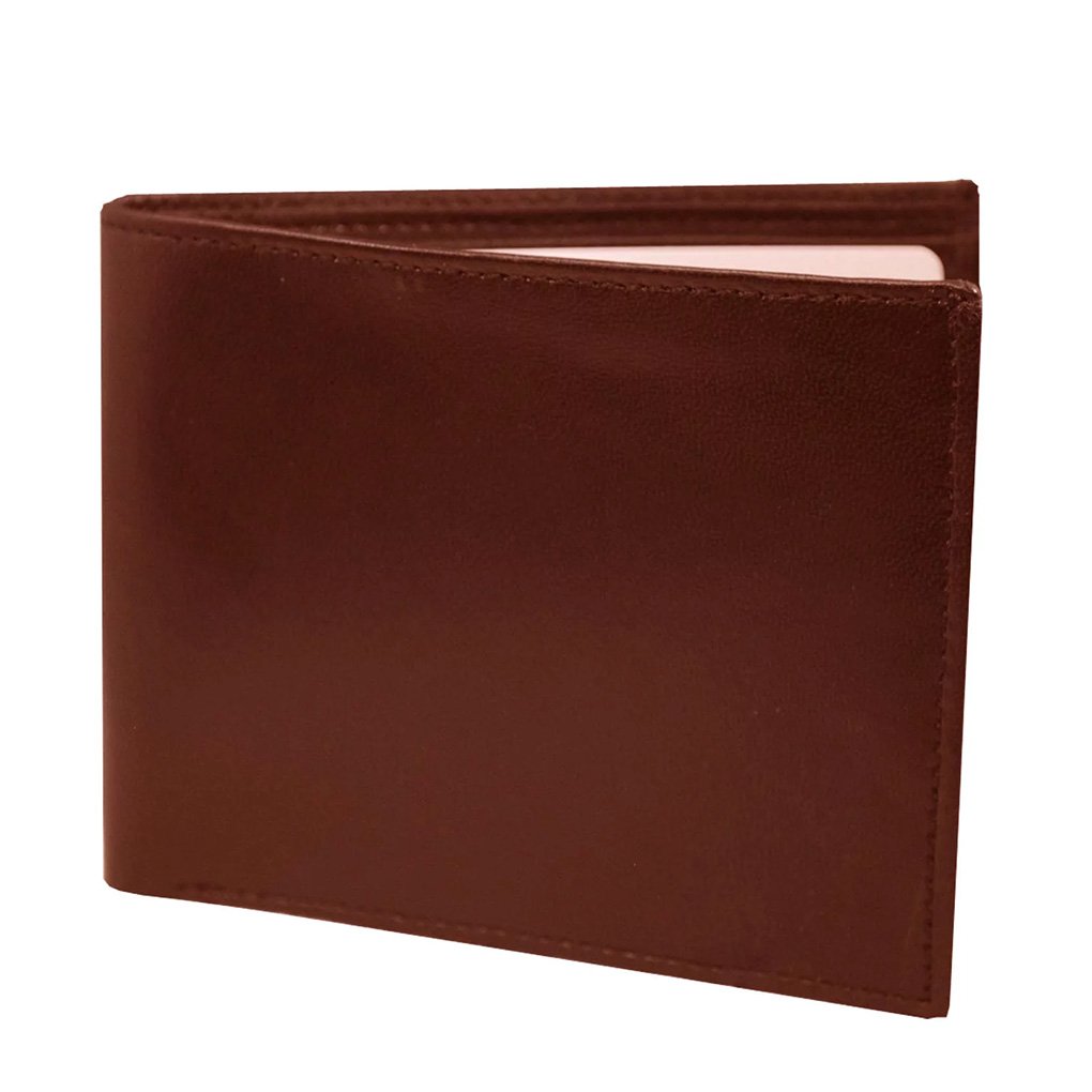 Men's RFID Leather Wallet Cowhide, ID, CC, Bill Pockets, Gift Box