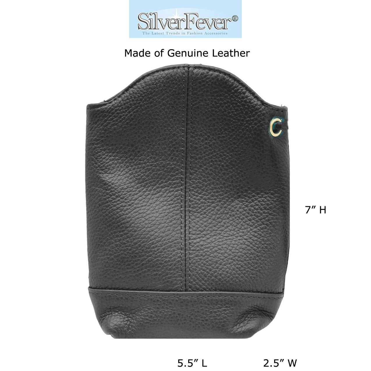 SILVERFEVER Women's Crossbody Handbag Leather Travel Ladies Phone Bag Genuine Cowhide Purse